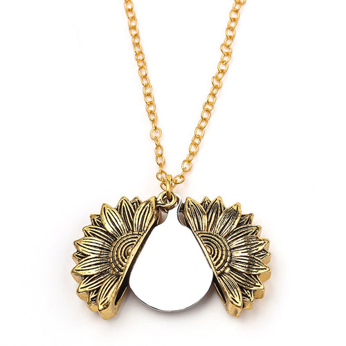 Halsband - Solros med Personlig Gravering