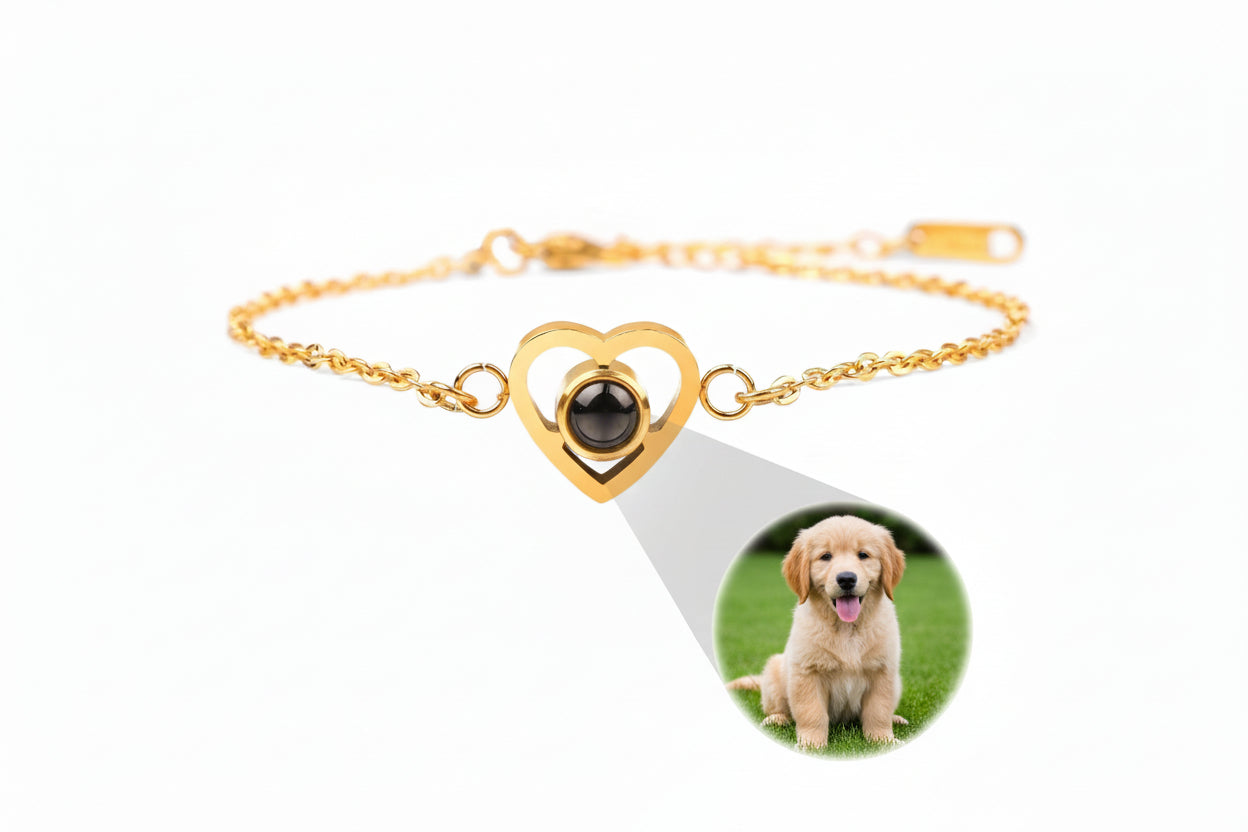 Personligt Fotoarmband med Projektionssten