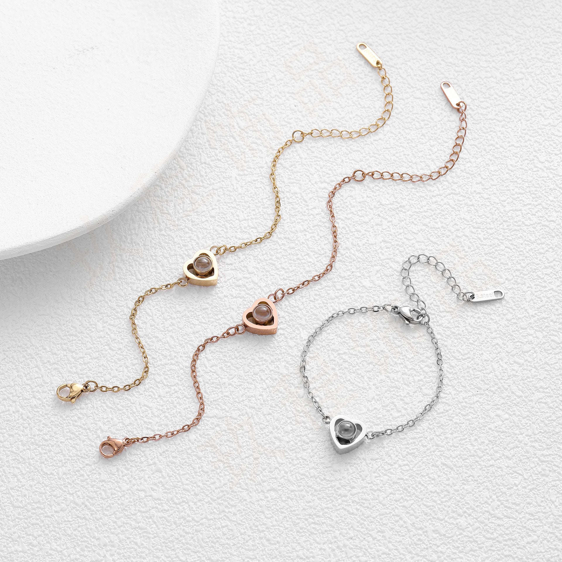 Personligt Fotoarmband med Projektionssten